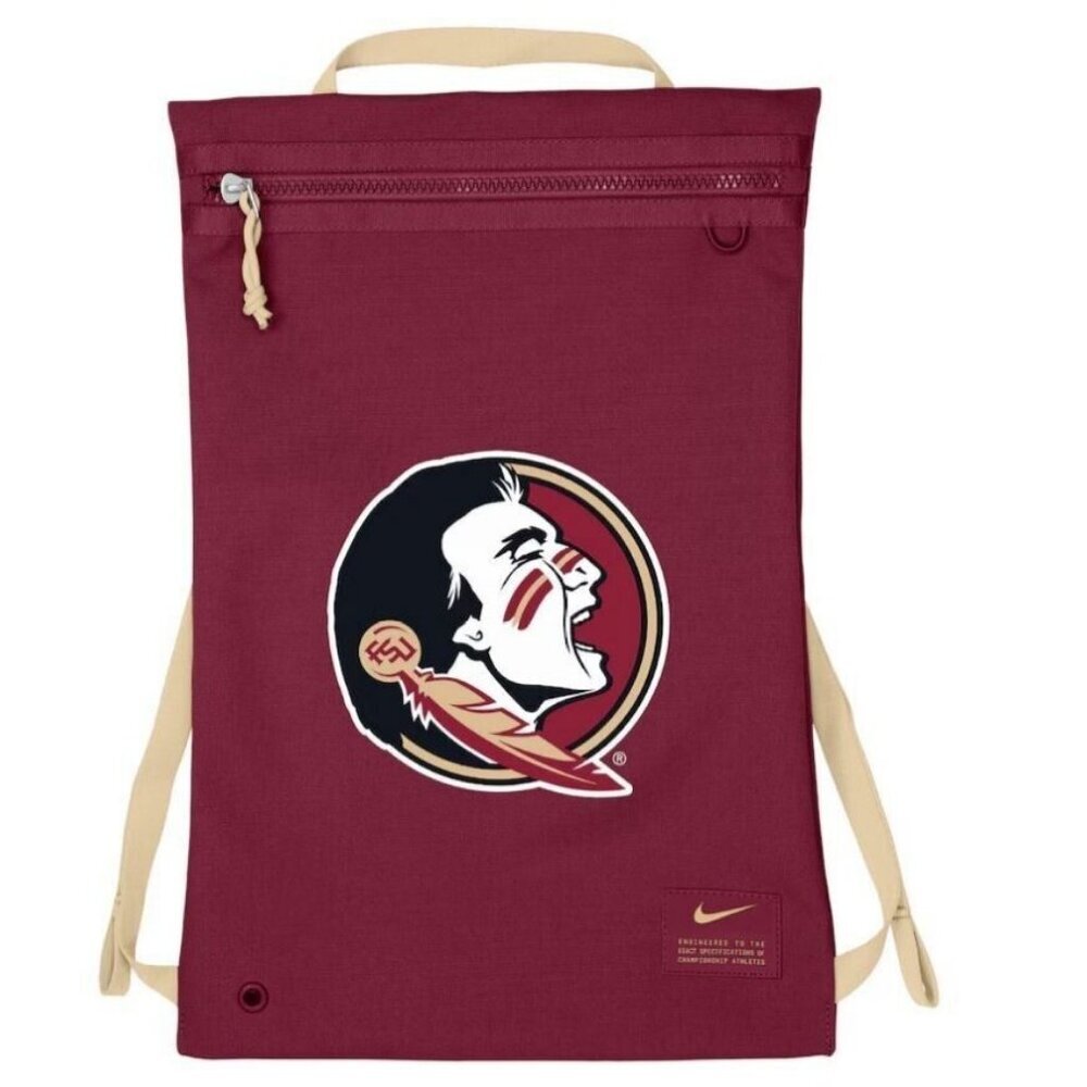 NIKE Florida State Seminoles Utility Gym Sack travel packable foldable bag